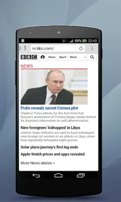 Web Browser android App screenshot 2